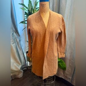 Madewell light brown heather cozy layering cardigan, size x-small